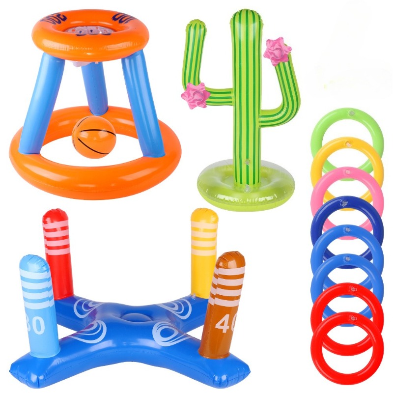 Party Games Carnival - Inflatable Cactus Ring Toss Game -