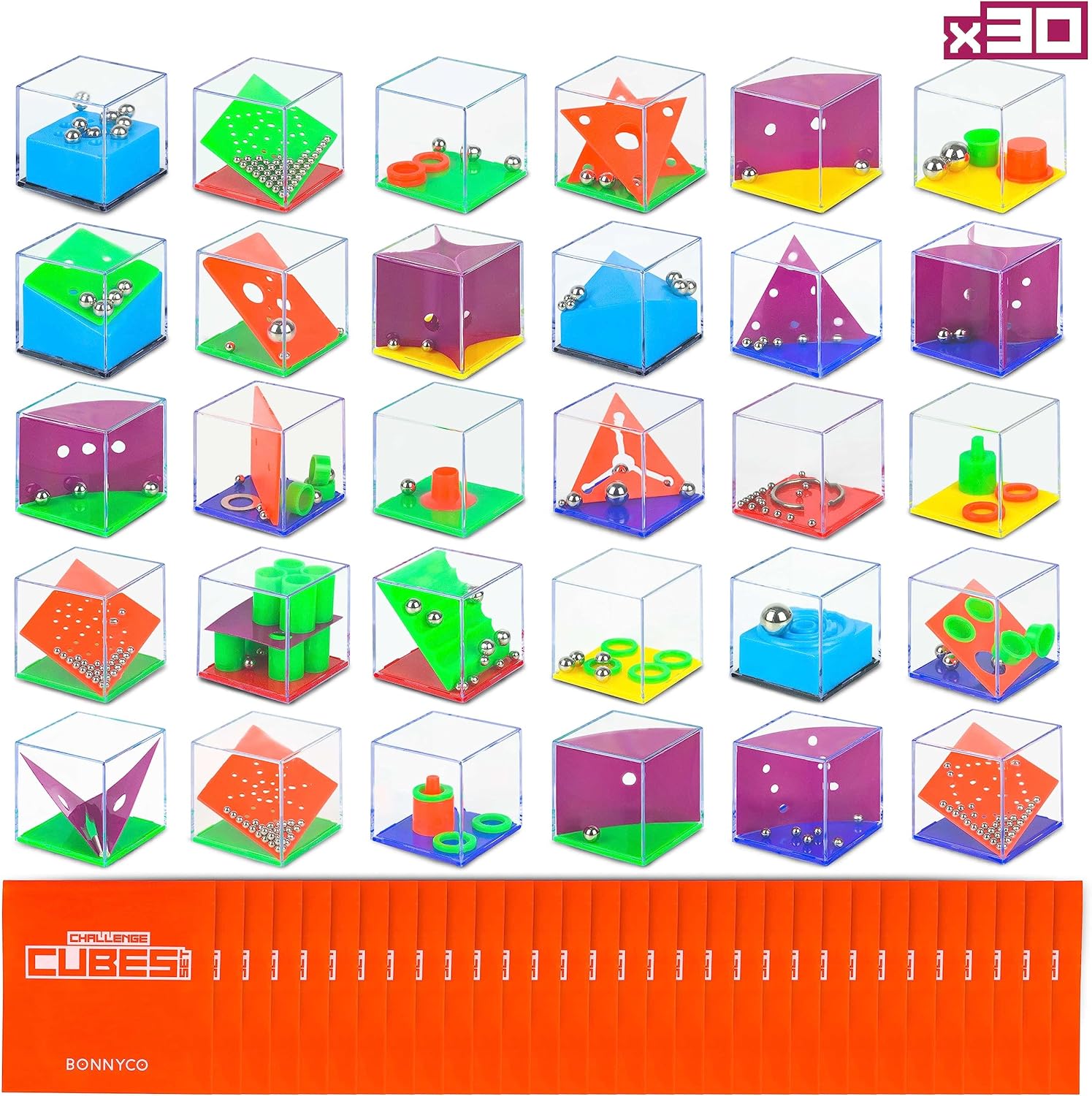 Party Games Birthday - Brain Teaser Puzzles Cubes Pack of