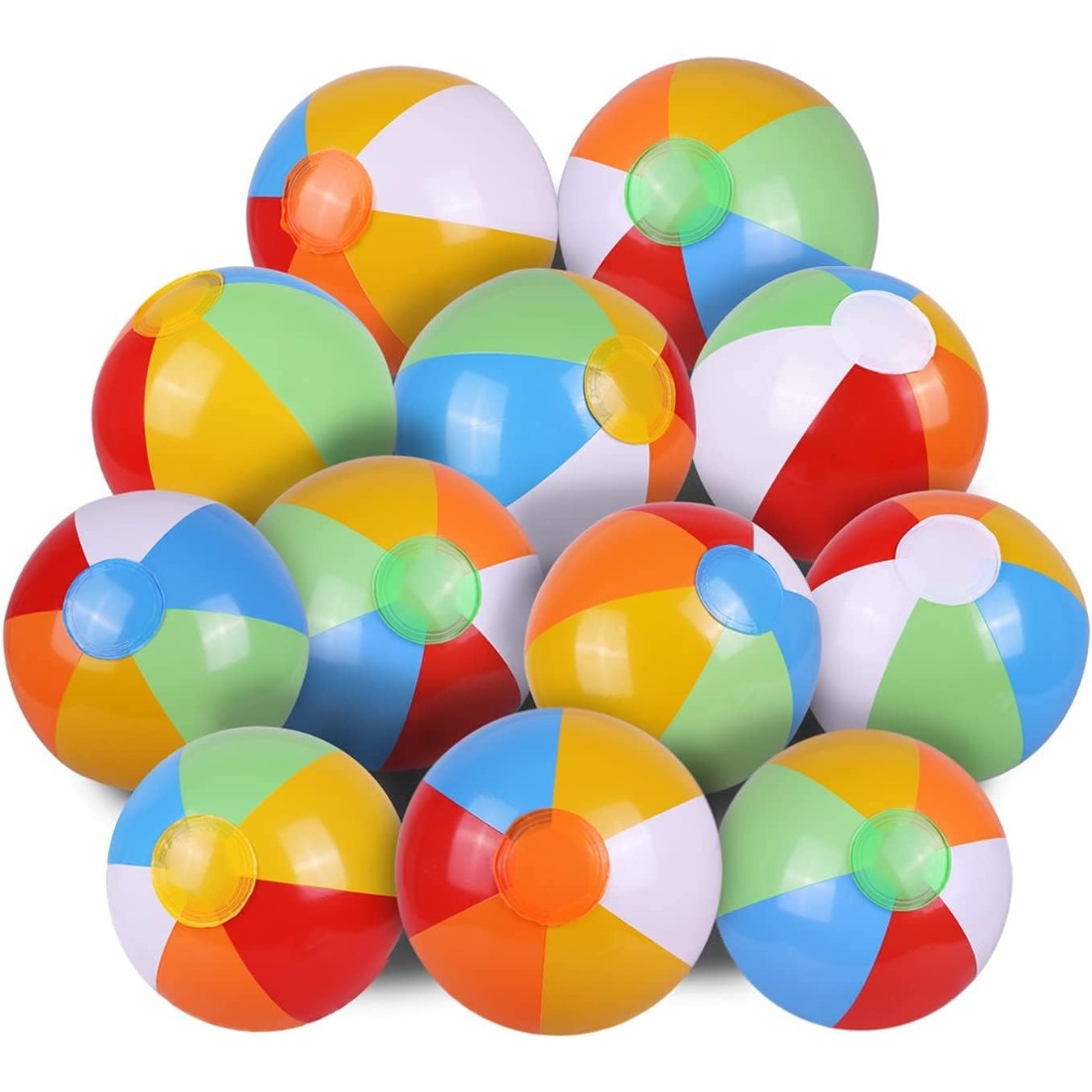 Party Games Kids - 5 Pack Bulk Rainbow Inflatable Beach