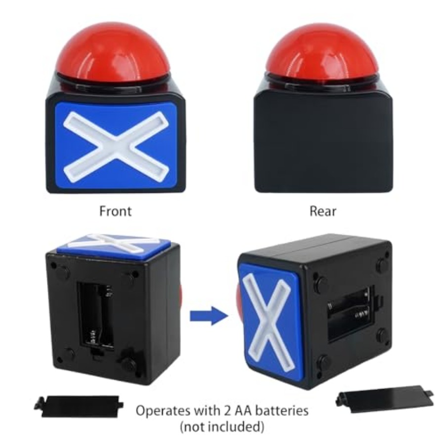 8 Pcs Answer Game Buzzer with  - Party Games Quiz For Adults recension och pris