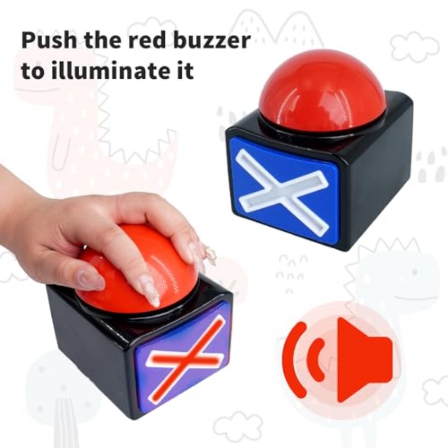 8 Pcs Answer Game Buzzer with  - Party Games Quiz For Adults recension och pris