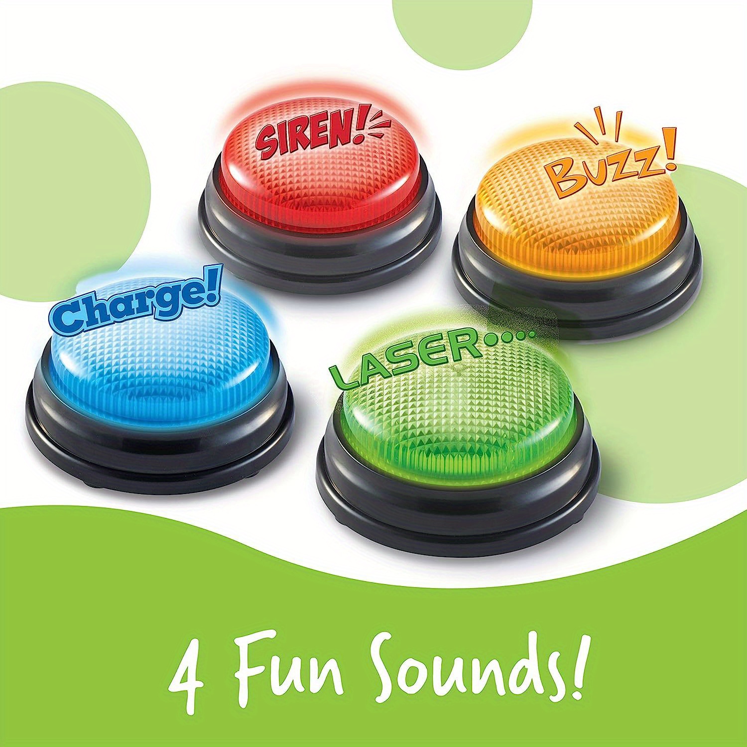 4pcs Lights and Sounds Buzzers - Party Games Kids recension och pris