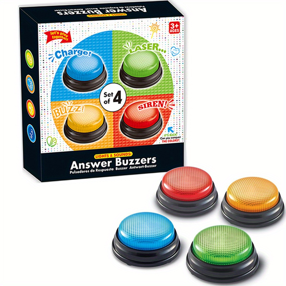 4pcs Lights and Sounds Buzzers - Party Games Kids recension och pris