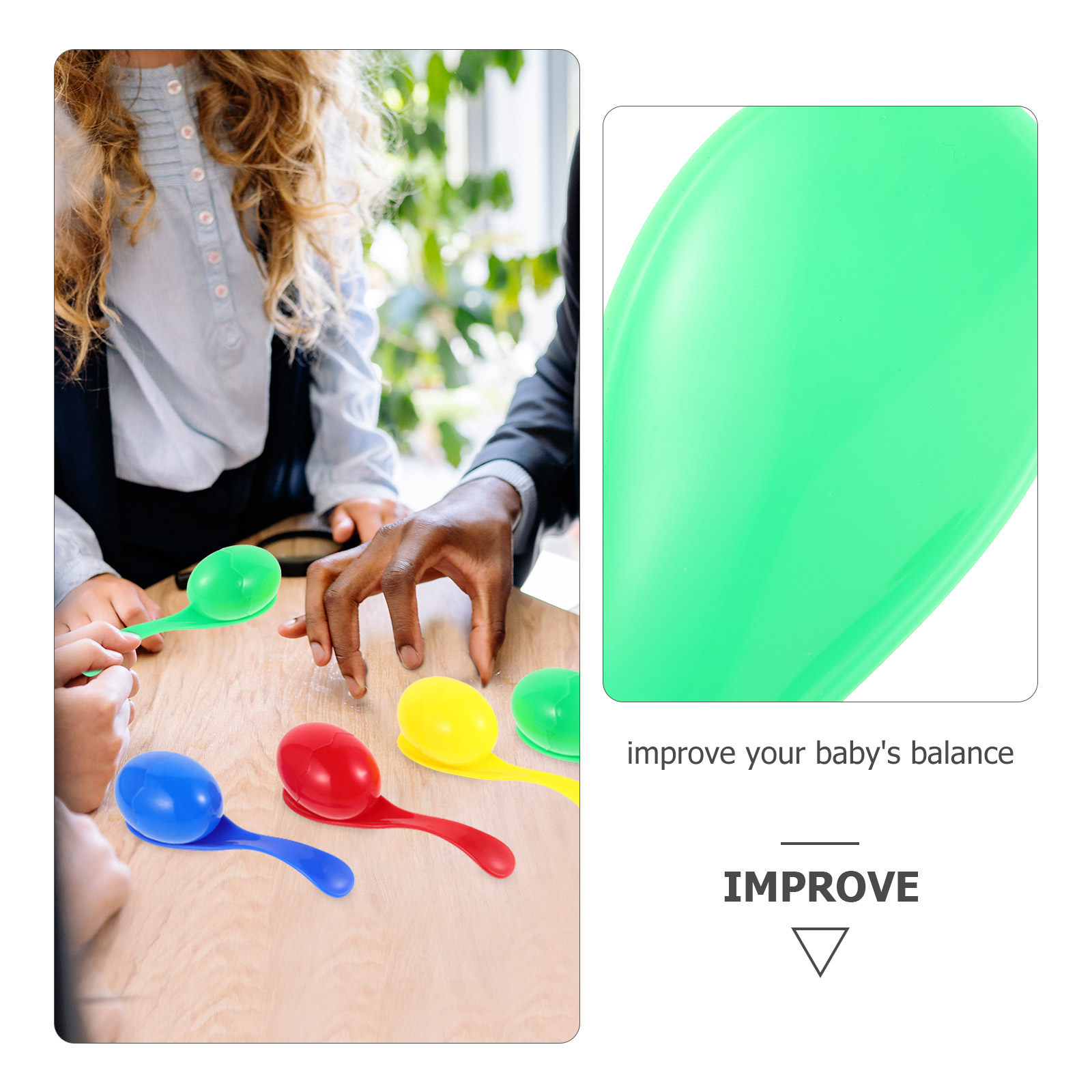 4Pcs Balance Spoons Egg and Sp - Party Games Kids recension och pris