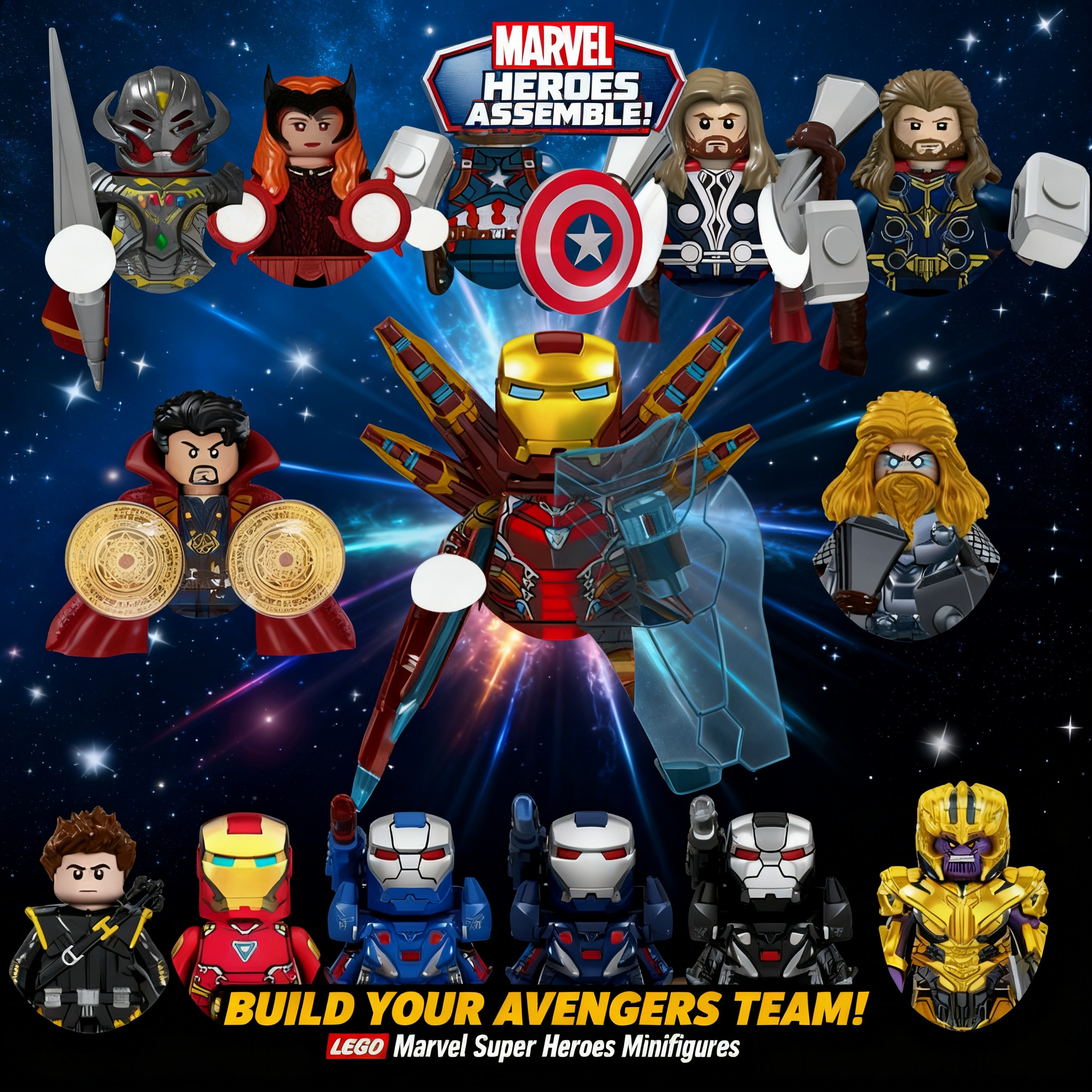 2026 Marvel Building Blocks Br - Party Games Mini recension och pris