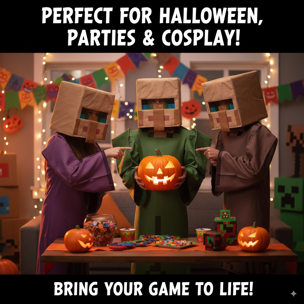 Kids Pixel World Halloween Cos - Party Games Kids recension och pris