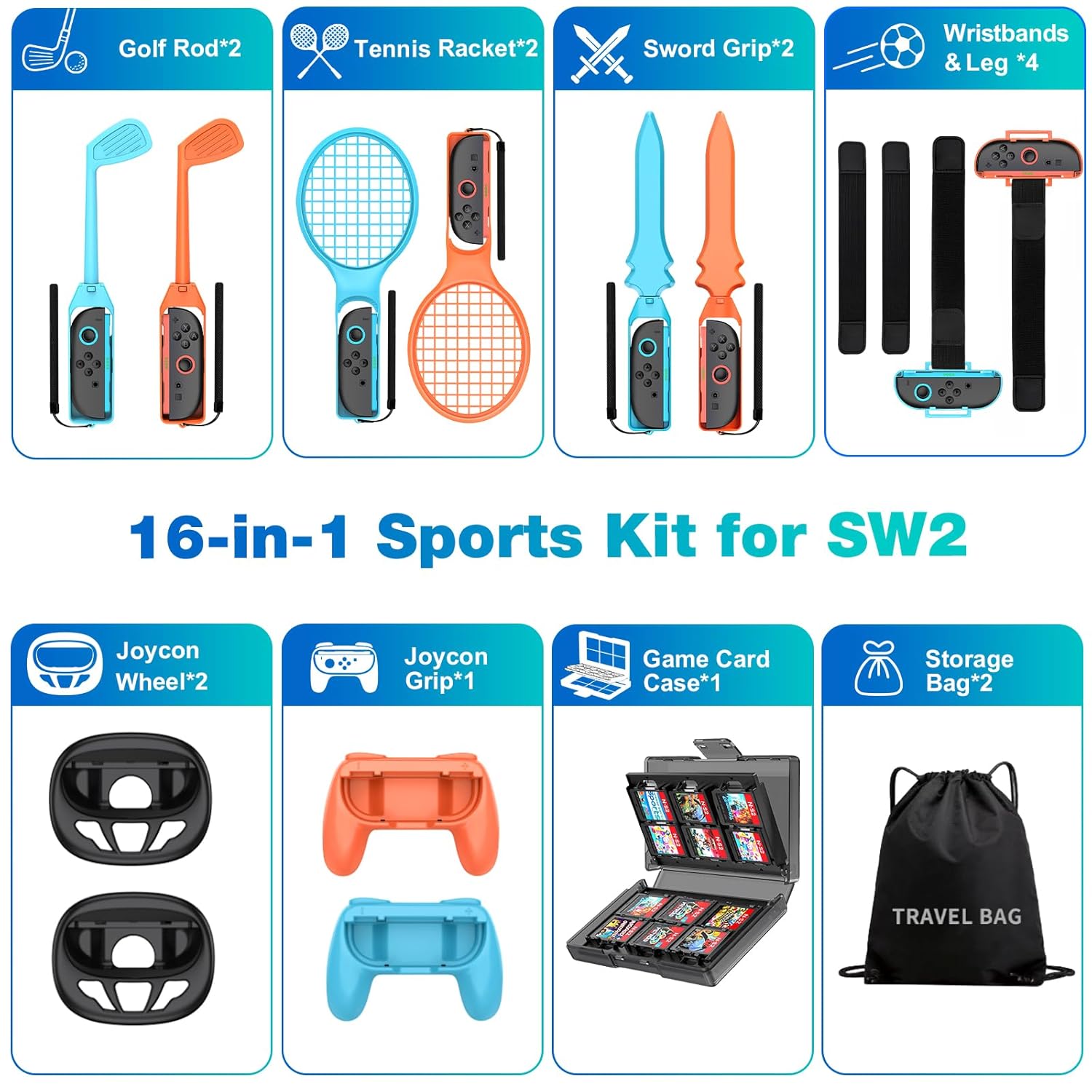 BEBONCOOL Switch 2 Sports Acce - Party Games Nintendo Switch recension och pris