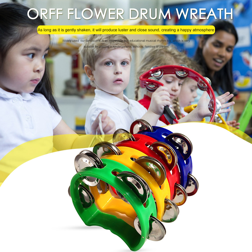 4pcs Tambourine Jingles Rattle - Party Games Kids recension och pris