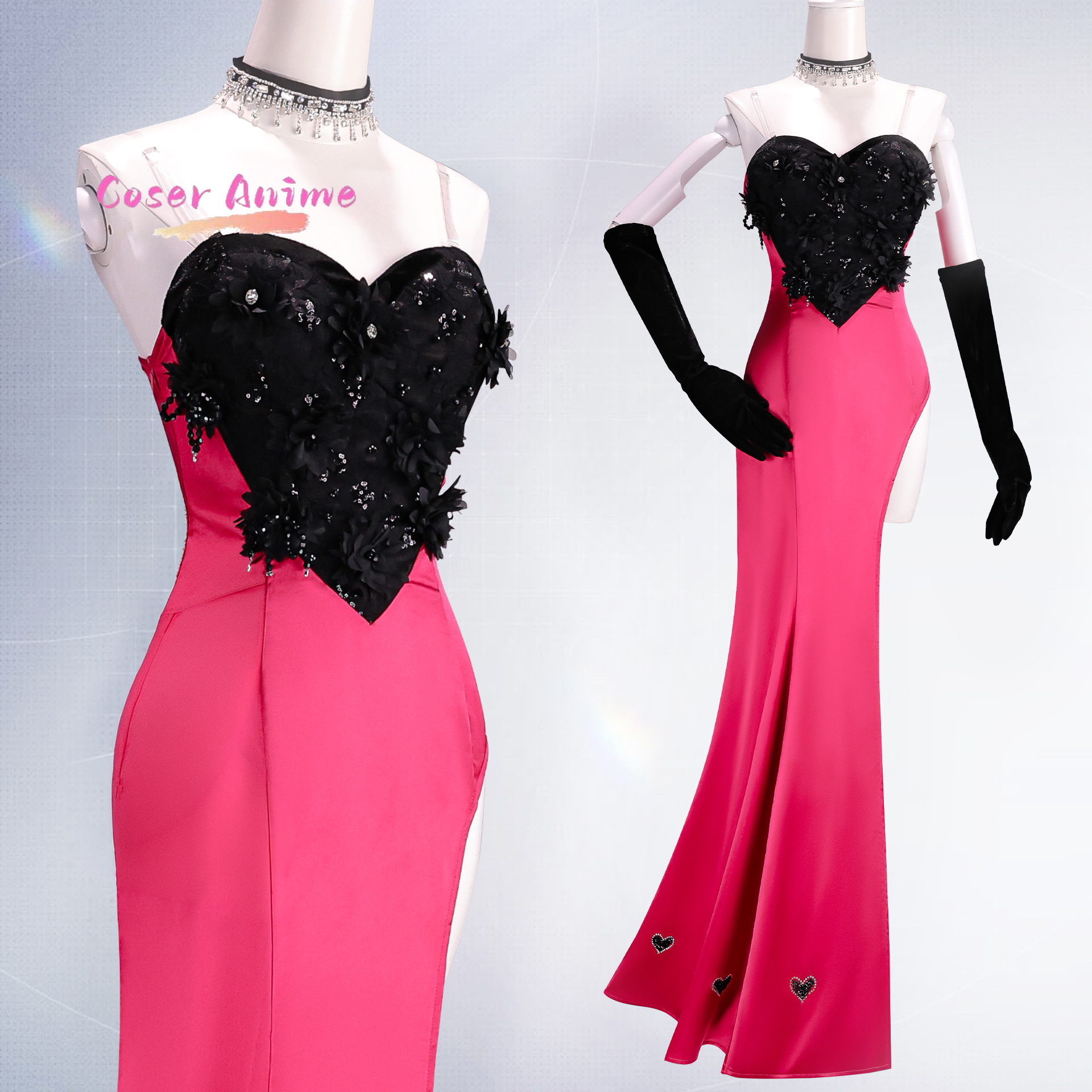 Angel Dust Cosplay Costume Uni - Party Games Carnival recension och pris