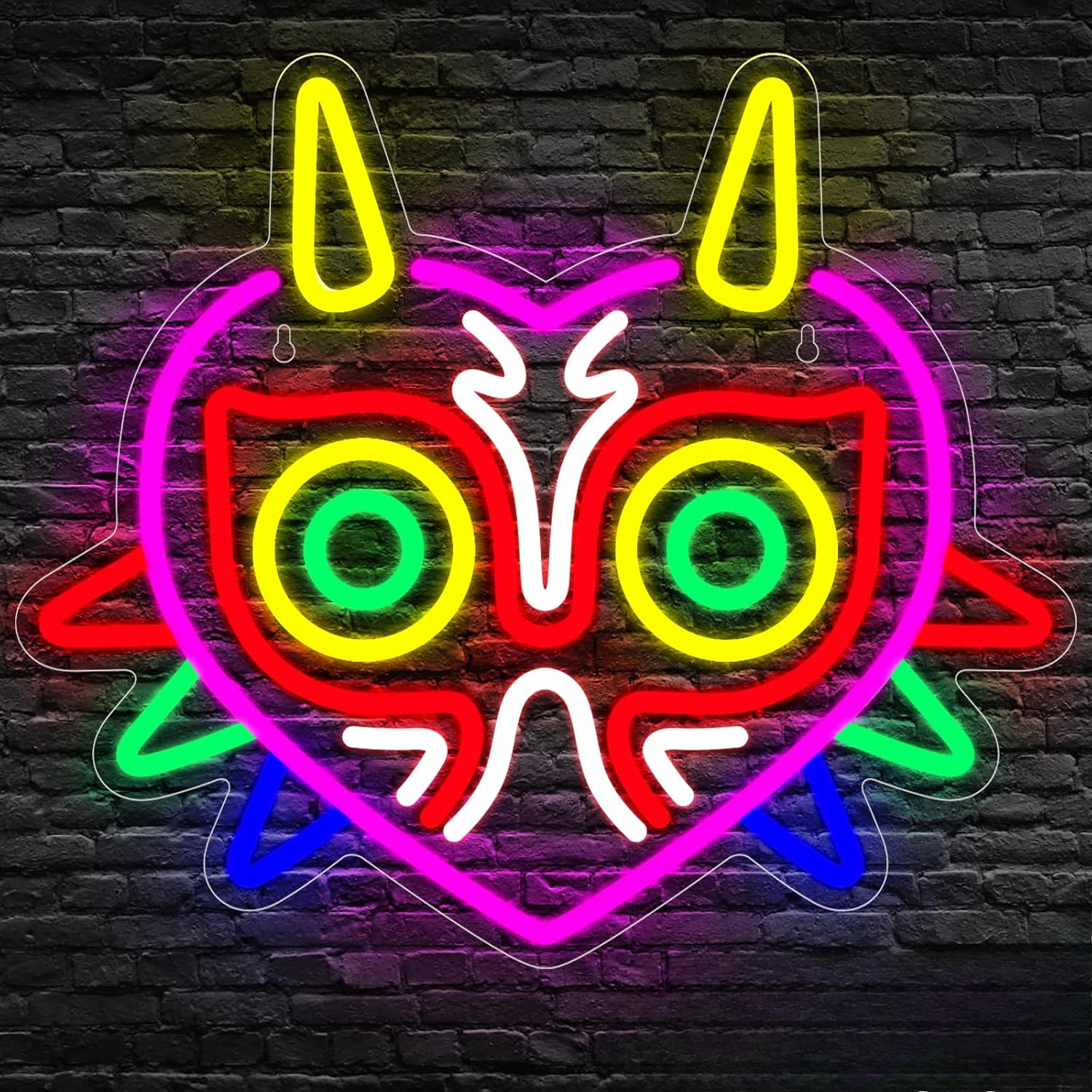 Horned Mask Neon Sign USB Dimm - Party Games Kids Ideas recension och pris