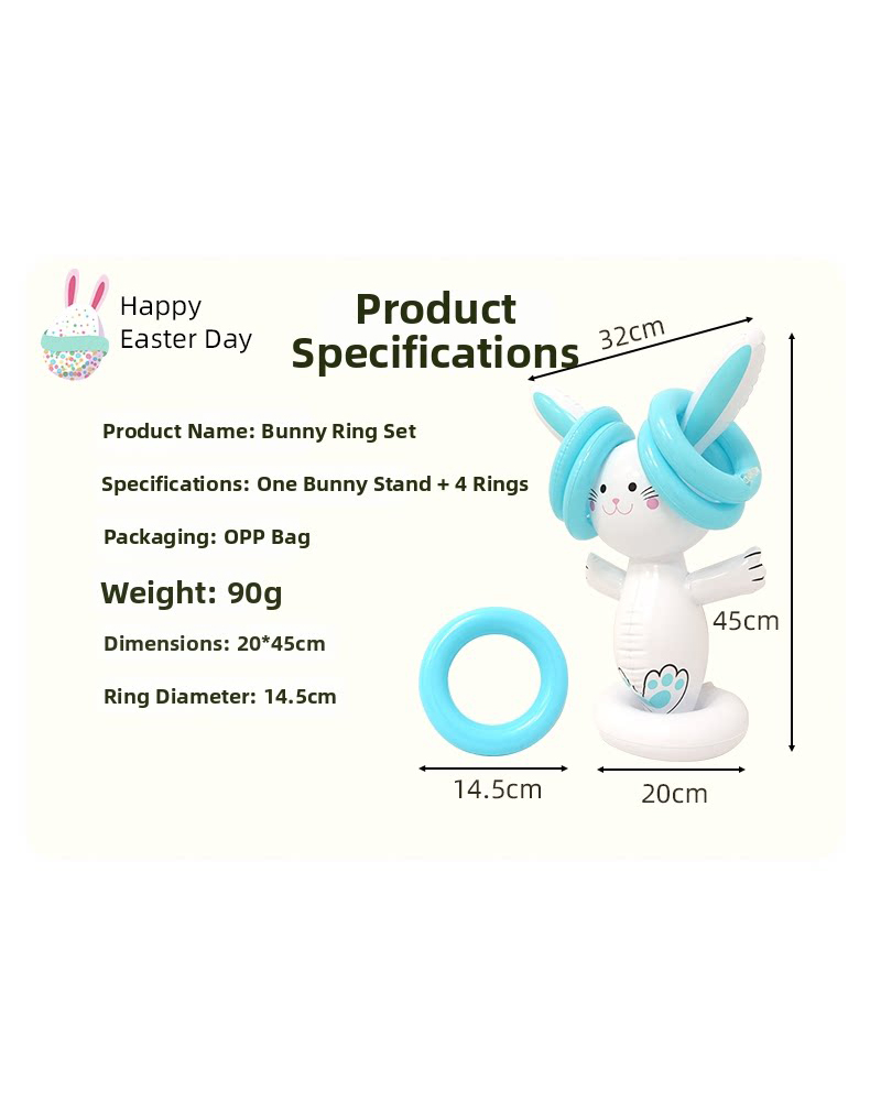 Easter Inflatable Bunny Ring T - Party Games Kids recension och pris