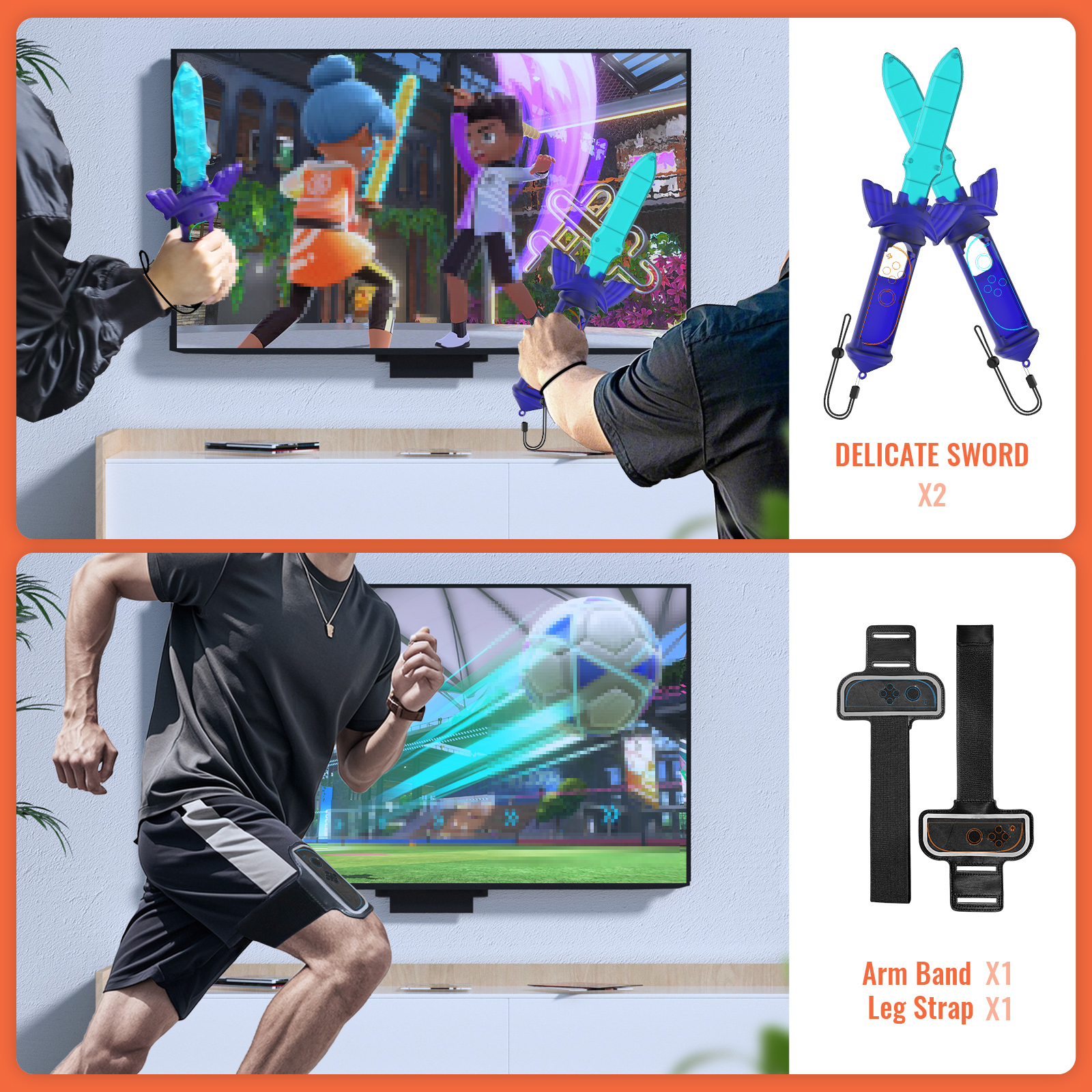 12 in 1 Sports Accessories Set - Party Games Nintendo Switch recension och pris