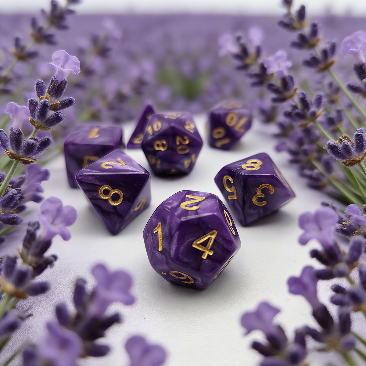 7pcs Dice Set with Mysterious  - Party Games Mystery recension och pris