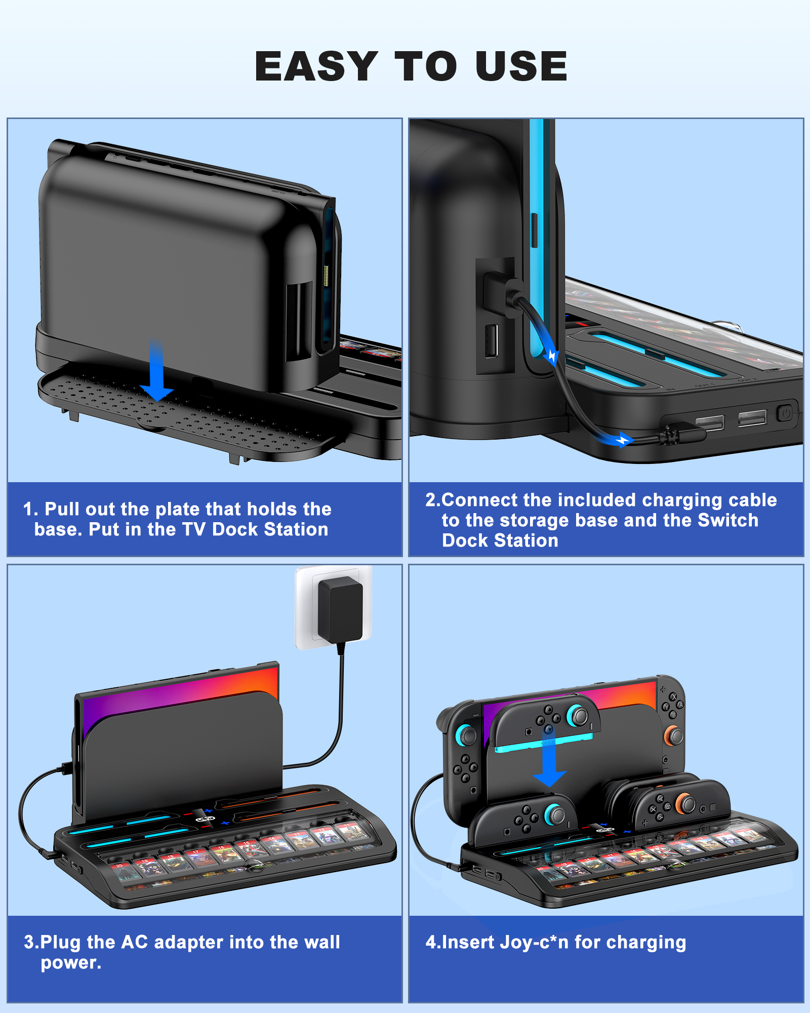BEBONCOOL SC200 Switch2 Chargi - Party Games Nintendo Switch recension och pris