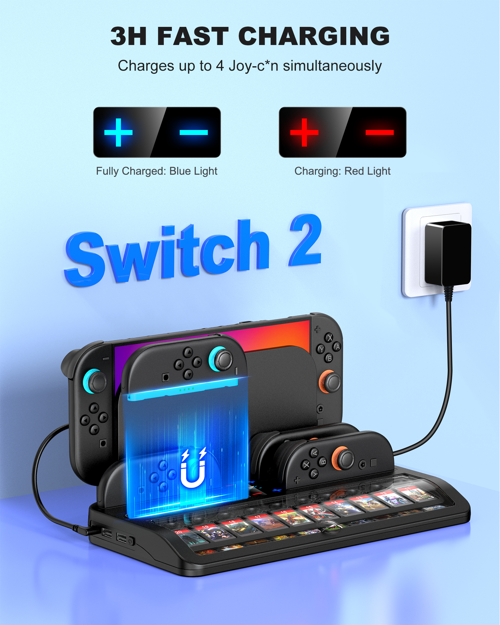 BEBONCOOL SC200 Switch2 Chargi - Party Games Nintendo Switch recension och pris