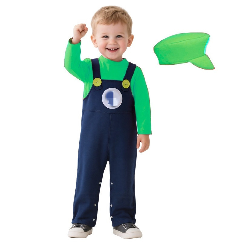 Baby Plumber Costume Red Green - Party Games Groups recension och pris