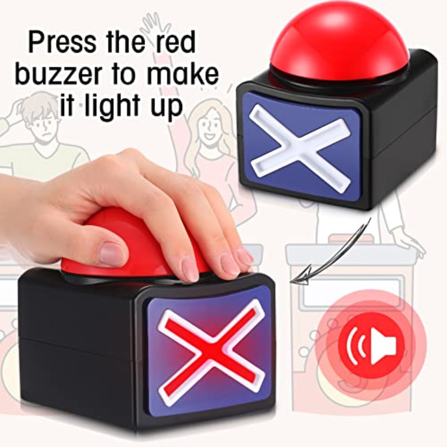 6 Pieces Answer Game Buzzer wi - Party Games Quiz For Adults recension och pris